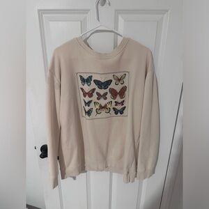 Butterfly crewneck